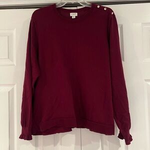 Like New Chic and Lightweight J. Crew Burgundy Sweater
